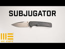 WEKNIFE Subjugator Flipper & Thumb Stud Knife Titanium Handle (3.48" CPM 20CV Blade) WE21014C-4