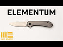 WEKNIFE Elementum Flipper Knife Titanium Handle (2.96" CPM 20CV Blade) WE18062X-4