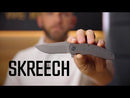 WEKNIFE Skreech Flipper Knife Titanium Handle (3.24" CPM 20CV Blade) 2014A