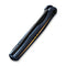 WEKNIFE 601X Flipper Knife Blue Titanium Handle With Golden Groove (3.82" Black Stonewashed CPM 20CV Blade) WE01J-3