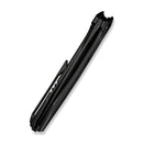 WEKNIFE Acuminal Flipper Knife Black Titanium Handle (3.98" Black Stonewashed Vanax Blade) WE23070 - 1