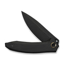WEKNIFE Acuminal Flipper Knife Black Titanium Handle (3.98" Black Stonewashed Vanax Blade) WE23070 - 1