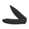 WEKNIFE Acuminal Flipper Knife Black Titanium Handle (3.98" Black Stonewashed Vanax Blade) WE23070 - 1