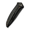 WEKNIFE Acuminal Flipper Knife Black Titanium Handle (3.98" Black Stonewashed Vanax Blade) WE23070 - 1