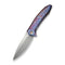 WEKNIFE Acuminal Flipper Knife Flamed Titanium Handle (3.98" Polished Bead Blasted Vanax Blade) WE23070 - 4