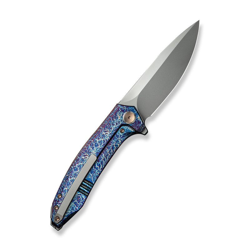 WEKNIFE Acuminal Flipper Knife Flamed Titanium Handle (3.98" Polished Bead Blasted Vanax Blade) WE23070 - 4