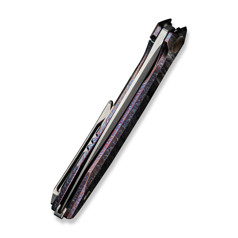 WEKNIFE Acuminal Flipper Knife Flamed Titanium Handle (3.98" Polished Bead Blasted Vanax Blade) WE23070 - 4
