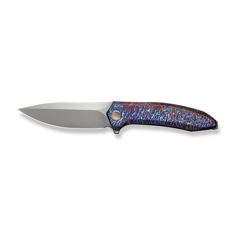 WEKNIFE Acuminal Flipper Knife Flamed Titanium Handle (3.98" Polished Bead Blasted Vanax Blade) WE23070 - 4