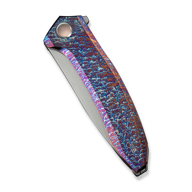 WEKNIFE Acuminal Flipper Knife Flamed Titanium Handle (3.98" Polished Bead Blasted Vanax Blade) WE23070 - 4