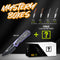 WEKNIFE Baloo Mystery Box Front Flipper & Thumb Hole Knife Purple Titanium Handle With Shredded Carbon Fiber Inlay (3.31" Black Stonewashed CPM 20CV Blade, Satin Flat) WE21033 - 3 MB, With One Free Mystery WE Or CIVIVI Model