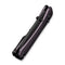 WEKNIFE Banter 2 Thumb Stud & Crossbar Lock Knife Purple Aluminum Handle (2.87" Black Stonewashed CPM S35VN Blade) WE23075 - 2