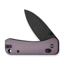 WEKNIFE Banter 2 Thumb Stud & Crossbar Lock Knife Purple Aluminum Handle (2.87" Black Stonewashed CPM S35VN Blade) WE23075 - 2