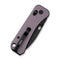WEKNIFE Banter 2 Thumb Stud & Crossbar Lock Knife Purple Aluminum Handle (2.87" Black Stonewashed CPM S35VN Blade) WE23075 - 2