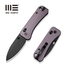 WEKNIFE Banter 2 Thumb Stud & Crossbar Lock Knife Purple Aluminum Handle (2.87" Black Stonewashed CPM S35VN Blade) WE23075 - 2