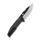 WEKNIFE Barracks Flipper Knife Dark Olive Titanium Handle (3.85" Hand Polished Satin Bohler M390 Blade, Black Stonewashed Flat) WE25078-1 - We Knife