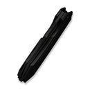 WEKNIFE Bogey Flipper & Thumb Hole Knife Black Titanium Handle (3.64" Black Stonewashed Bohler M390 Blade) WE23088-1 - We Knife