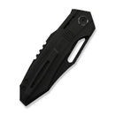 WEKNIFE Bogey Flipper & Thumb Hole Knife Black Titanium Handle (3.64" Black Stonewashed Bohler M390 Blade) WE23088-1 - We Knife