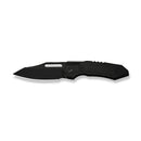WEKNIFE Bogey Flipper & Thumb Hole Knife Black Titanium Handle (3.64" Black Stonewashed Bohler M390 Blade) WE23088-1 - We Knife