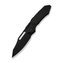 WEKNIFE Bogey Flipper & Thumb Hole Knife Black Titanium Handle (3.64" Black Stonewashed Bohler M390 Blade) WE23088-1 - We Knife