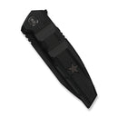 WEKNIFE Breach Flipper Knife Black Titanium Handle (3.85" Black Stonewashed Bevels, Black Brushed Flats Bohler M390 Blade) WE25077 - 2 - We Knife
