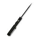 WEKNIFE Breach Flipper Knife Black Titanium Handle (3.85" Black Stonewashed Bevels, Black Brushed Flats Bohler M390 Blade) WE25077 - 2 - We Knife