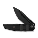 WEKNIFE Breach Flipper Knife Black Titanium Handle (3.85" Black Stonewashed Bevels, Black Brushed Flats Bohler M390 Blade) WE25077 - 2 - We Knife