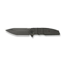 WEKNIFE Breach Flipper Knife Charcoal Gray Titanium Handle (3.85" Dark Gray Stonewashed Bohler M390 Blade) WE25077 - 1 - We Knife