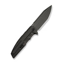 WEKNIFE Breach Flipper Knife Charcoal Gray Titanium Handle (3.85" Dark Gray Stonewashed Bohler M390 Blade) WE25077 - 1 - We Knife