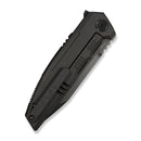 WEKNIFE Breach Flipper Knife Charcoal Gray Titanium Handle (3.85" Dark Gray Stonewashed Bohler M390 Blade) WE25077 - 1 - We Knife