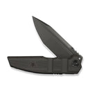 WEKNIFE Breach Flipper Knife Charcoal Gray Titanium Handle (3.85" Dark Gray Stonewashed Bohler M390 Blade) WE25077 - 1 - We Knife