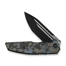 WEKNIFE Breach Flipper Knife Pixel Pattern Titanium Handle (3.85" Black Stonewashed Bohler M390 Blade, Satin Flat) WE25077 - 3 - We Knife