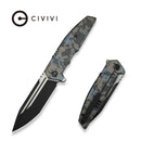 WEKNIFE Breach Flipper Knife Pixel Pattern Titanium Handle (3.85" Black Stonewashed Bohler M390 Blade, Satin Flat) WE25077 - 3 - We Knife
