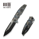 WEKNIFE Breach Flipper Knife Pixel Pattern Titanium Handle (3.85" Black Stonewashed Bohler M390 Blade, Satin Flat) WE25077-3 - We Knife