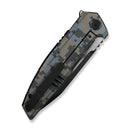 WEKNIFE Breach Flipper Knife Pixel Pattern Titanium Handle (3.85" Black Stonewashed Bohler M390 Blade, Satin Flat) WE25077 - 3 - We Knife