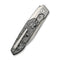 WEKNIFE Brr15 Flipper Knife Gray Titanium Handle With Aluminum Foil Carbon Fiber Inlay (3.25" Stonewashed Bohler M390 Blade) WE24007 - 2
