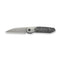 WEKNIFE Brr15 Flipper Knife Gray Titanium Handle With Aluminum Foil Carbon Fiber Inlay (3.25" Stonewashed Bohler M390 Blade) WE24007 - 2