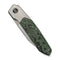 WEKNIFE Brr15 Flipper Knife Gray Titanium Handle With Jungle Wear FatCarbon Fiber Inlay (3.25" Hand Rubbed Satin Bohler M390 Blade) WE24007 - 4