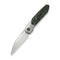 WEKNIFE Brr15 Flipper Knife Gray Titanium Handle With Jungle Wear FatCarbon Fiber Inlay (3.25" Hand Rubbed Satin Bohler M390 Blade) WE24007 - 4