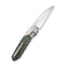 WEKNIFE Brr15 Flipper Knife Gray Titanium Handle With Jungle Wear FatCarbon Fiber Inlay (3.25" Hand Rubbed Satin Bohler M390 Blade) WE24007 - 4