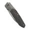 WEKNIFE Brr15 Flipper Knife Polished Gray Titanium Handle With Shredded Carbon Fiber Inlay (3.25" Polished Gray Bohler M390 Blade) WE24007 - 3
