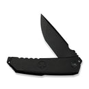 WEKNIFE Capstan Flipper Knife Black Titanium Handle (3.91" Black Stonewashed Bohler M390 Blade) WE24047-1 - We Knife
