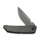 WEKNIFE Capstan Flipper Knife Gray Titanium Handle (3.91" Gray Stonewashed Bohler M390 Blade, Satin Flat) WE24047-2 - We Knife