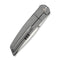WEKNIFE Cavelle Flipper Knife Gray Titanium Handle (3.78" Hand Rubbed Satin Bohler M390 Blade) WE25012 Sample1