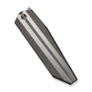 WEKNIFE Collinear Flipper Knife Gray & Satin Titanium Handle And Endcap (3.67" Hand Rubbed Satin Bohler M390 Blade) WE22034D - 2