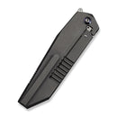 WEKNIFE Collinear Flipper Knife Gray & Satin Titanium Handle And Endcap (3.67" Hand Rubbed Satin Bohler M390 Blade) WE22034D - 2