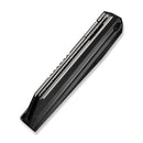 WEKNIFE Collinear Flipper Knife Polished Bead Blasted & Satin Titanium Handle And Endcap (3.67" Fafnir Damasteel Blade) WE22034D - DS1