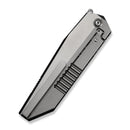 WEKNIFE Collinear Flipper Knife Polished Bead Blasted & Satin Titanium Handle And Endcap (3.67" Fafnir Damasteel Blade) WE22034D - DS1