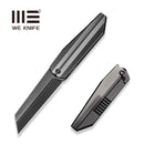 WEKNIFE Collinear Flipper Knife Polished Gray & Satin Titanium Handle And Endcap (3.67" Polished Gray Bohler M390 Blade) WE22034D - 4