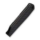 WEKNIFE Collinear Flipper Knife Tiger Stripe Pattern Flamed Titanium Handle And Endcap (3.67" Gray Stonewashed Bohler M390 Blade) WE22034D - 3