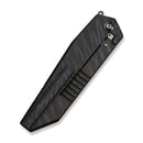 WEKNIFE Collinear Flipper Knife Tiger Stripe Pattern Flamed Titanium Handle And Endcap (3.67" Gray Stonewashed Bohler M390 Blade) WE22034D - 3